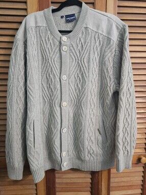 Vintage Geiger Austria Men's Wool Cardigan Sweater Size 54 (XL) Button Front